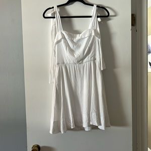 Blue Rain (Francesca’s) white dress. Great for bridal showers/bachelorette party